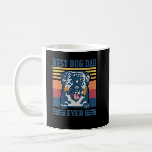 Mens Best Australian Shepherd Dad Ever  Dog Dad Fa Coffee Mug