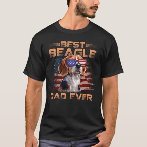 Mens Best Beagle Dad Ever Tshirt Dog Lover America