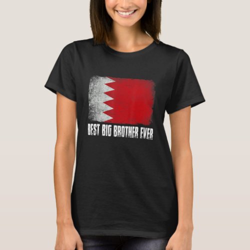 Mens Best Big Brother Ever Bahrain Flag Patriotic  T_Shirt