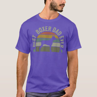 Mens Best Boxer Dad Dog Owner Shirt, Fathers Day F T-Shirt