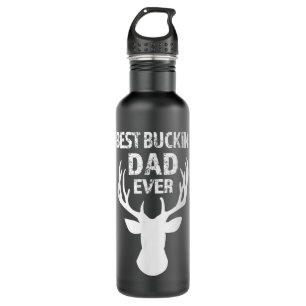 Mens Best Buckin' Dad Ever funny Deer Buck Men's H Stainless Steel Water Bottle