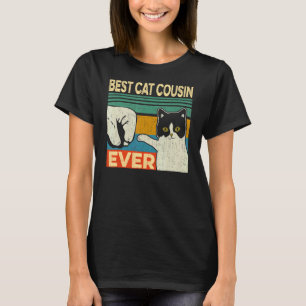Mens Best Cat Cousin Ever   Cat Dad Fathers Day T-Shirt