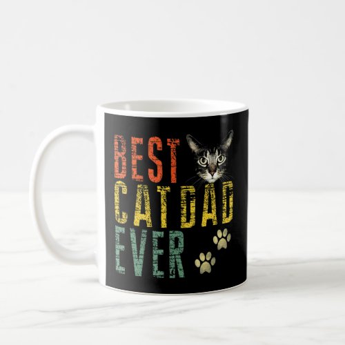 Mens Best Cat Dad Ever  Cat Cat Dad Fathers  1  Coffee Mug