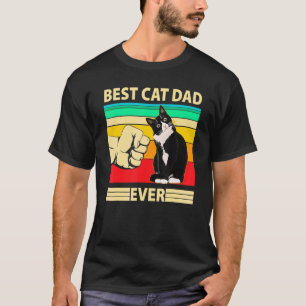 Mens Best Cat Dad Ever Cat Daddy Father Day 4 T-Shirt