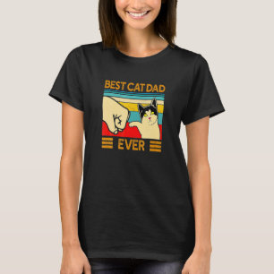 Mens Best Cat Dad Ever Cat Daddy Father Day T-Shirt