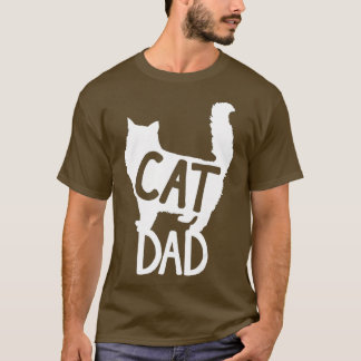 Mens Best Cat Dad Fathers Day Men Kitty Daddy Papa T-Shirt