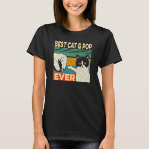 Mens Best Cat G Pop Ever   Cat Dad Fathers Day T-Shirt