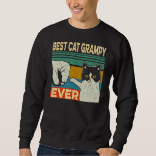 Mens Best Cat Grampy Ever Cat Dad Fathers Day Sweatshirt