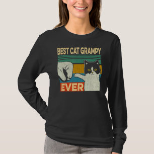 Mens Best Cat Grampy Ever Cat Dad Fathers Day T-Shirt