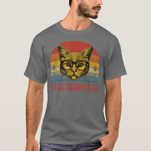 Mens Best Cat Grampy Ever Vintage Cat Lovers Funny T-Shirt
