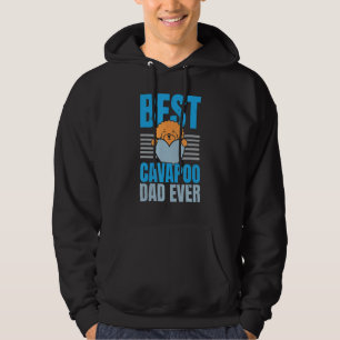 Mens Best Cavapoo Dad Ever Dog Puppy Owner Paw Lo Hoodie