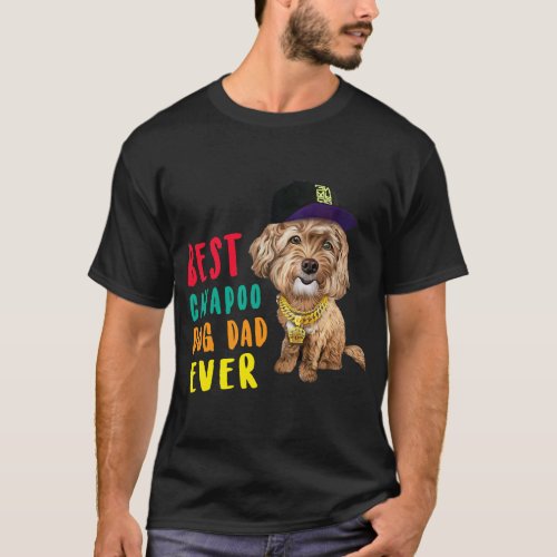 Mens Best Cavapoo Dog Dad Ever Fathers Day T_Shirt