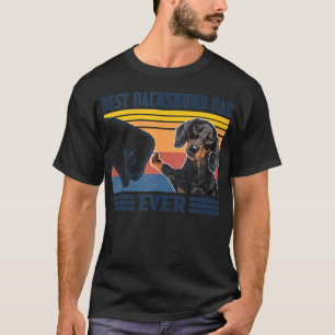 Mens Best Dachshund Dad Ever Funny Dog Lover T-Shirt
