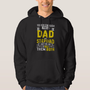 Mens Best Dad And Stepdad Cute Fathers Day From W Hoodie