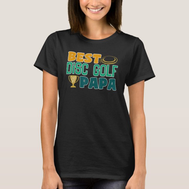Mens Best Dad By Par Disc Golf T-Shirt (Front)