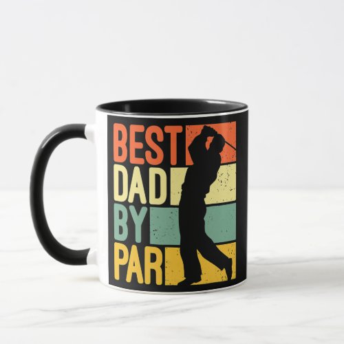 Mens Best Dad By Par Golf s For Men Fathers Day  Mug