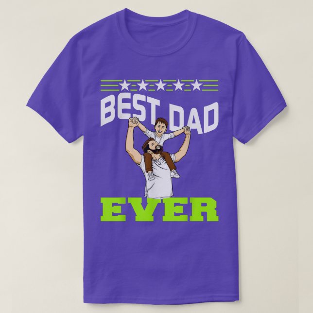 Mens Best Dad Ever Father and Son  T-Shirt (Design Front)