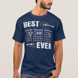 Mens Best Dad Ever Guitar Chord Guitarist Dad Fath T-Shirt