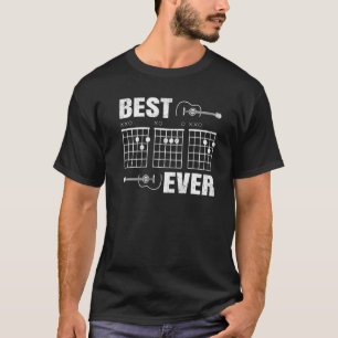 Mens Best Dad Ever Guitar Chord Guitarist Dad Fath T-Shirt
