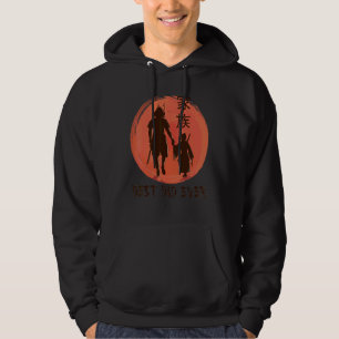Mens Best Dad Ever Samurai Chinese Japan Father Fa Hoodie