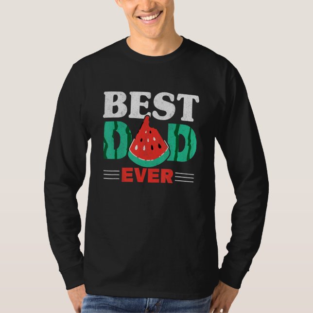 Mens Best Dad Ever Tropical Summer Fruit Father Me T-Shirt (Front)