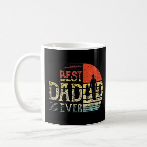 Mens Best Dad Ever Vintage Best Dad Ever With Rain Coffee Mug
