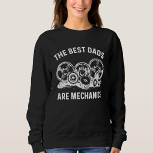 Mens Best Dad Mechanic Gears Car Part Diesel Auto  Sweatshirt