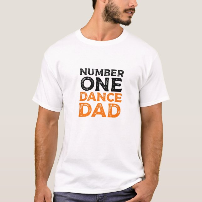 Mens Best Dance Dad, Funny Dancer Father T-Shirt (Front)