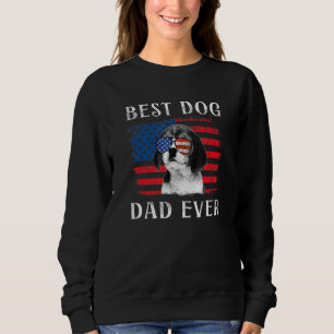 Mens Best Dog Dad Ever Beagle American Flag 4th Of Sweatshirt