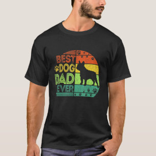 Mens Best Dog Dad Ever French Bulldog Dog Fathers  T-Shirt