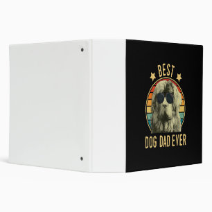 Mens Best Dog Dad Ever Newfoundland Fars Day 3 Ring Binder