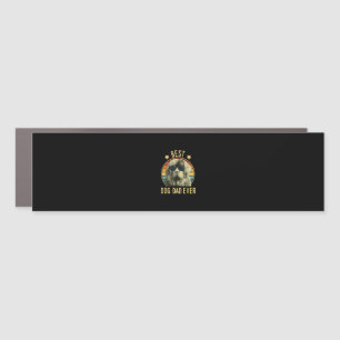 Mens Best Dog Dad Ever Newfoundland Fars Day Car Magnet