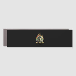 Mens Best Dog Dad Ever Newfoundland Fars Day Car Magnet