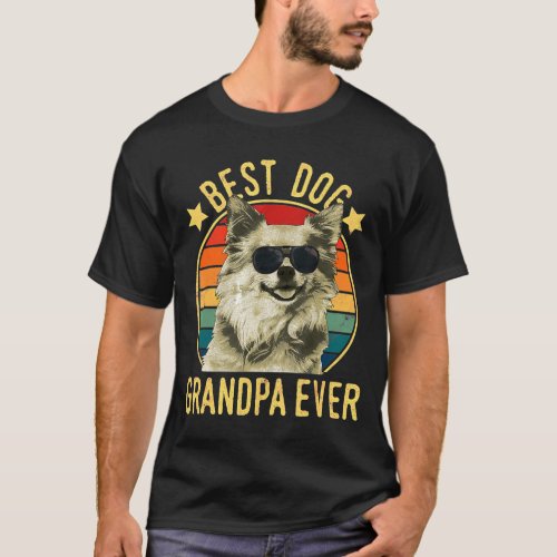 Mens Best Dog Grandpa Ever Chihuahua T_Shirt