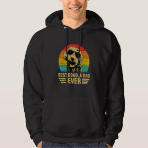 Mens Best Doodle Grandpa Ever Vintage Goldendoodle Hoodie