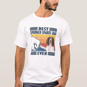 Mens Best English Springer Spaniel Dad Ever Funny T-Shirt