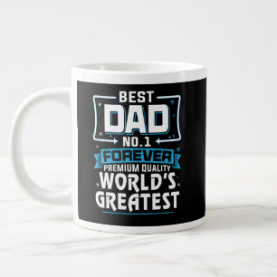 Men's Best Father Dad World's Greatest No.1 Giant Coffee Mug