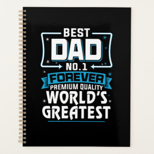 Men's Best Father Dad World's Greatest No.1 Planner