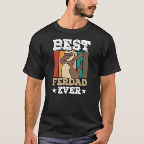Mens Best Ferdad Ever Ferret Dad  T_Shirt