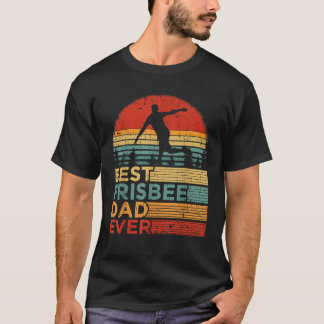 Mens Best Frisbee Dad Ever Funny Vintage Frisbee F T-Shirt