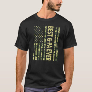 Mens Best G Pa Ever Us American Flag Grandpa Fath T-Shirt