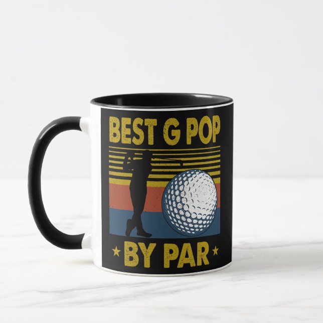 Mens Best G Pop By Par Funny Disc Golf Gift For Mug (Left)