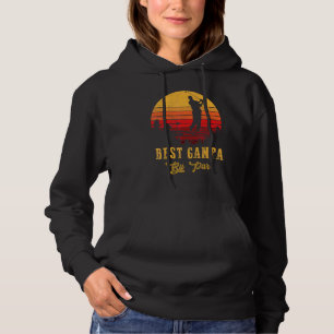 Mens Best Gampa By Par Father's Day Golf Golfing Hoodie