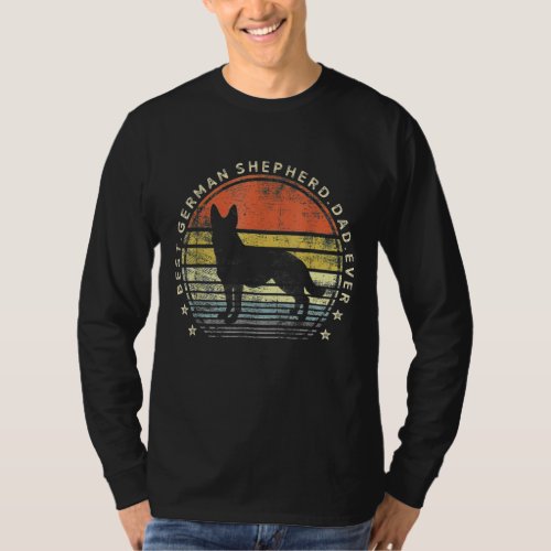 Mens Best German Shepherd Dad Ever  Dog  Owner T_Shirt