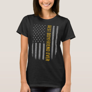 Mens Best Godfather Ever American Flag For Fathe T-Shirt