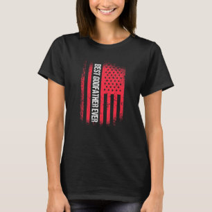 Mens Best Godfather Ever American Flag Uncle Patri T-Shirt