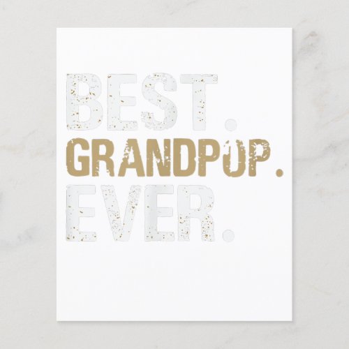 Mens Best Grampa Grampa Gift from Granddaughter Flyer