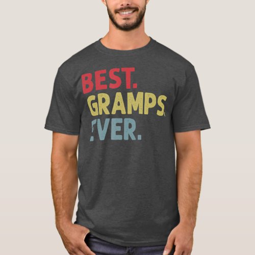 Mens Best Gramps Ever Gift for Grandpa from T_Shirt