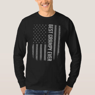 Mens Best Grampy Ever American Flag   For Father's T-Shirt