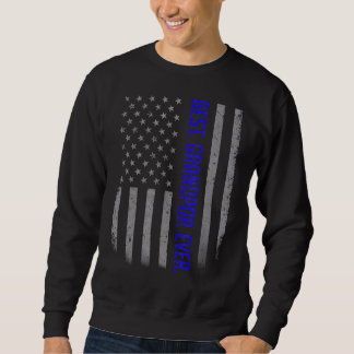 Mens Best Grandpop Ever American Flag   For Father Sweatshirt